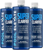 Pool Clarifier Ultimate Clarity Booster - Pool Clarifier for Crystal Clear Water, Fast Acting & Long Lasting, Reduces Cloudiness & Enhances Filter Performance, Safe for All Pools, 32 oz Pack of 3