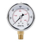 SENCTRL 0-600 Psi Glycerin Liquid Filled Pressure Gauge, 2.5" Dial Size, 1/4" NPT Lower Mount, Stainless Steel Case, for Air Gas Water Oil Hydraulic Pressure Test