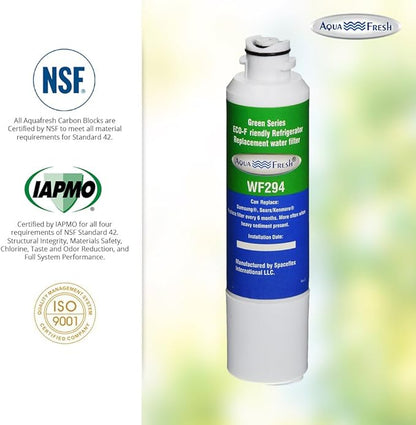 Aqua Fresh WF294 DA29-00020B Refrigerator Water Filter Replacement for Samsung DA29-00020A/B, HAF-CIN/EXP, RF28HFEDBSR, RF263BEAESR, RF263TEAESG, RF28HDEDBSR, HAF-CIN, RF4287HARS,RF4267HARS (2 Pack)