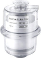 KF25 Oil Mist Filter for Vacuum Pump, 95% Filtration Efficiency PC Fume Separator with Drain Pipe, Compact Exhaust Filter for Lab Industrial