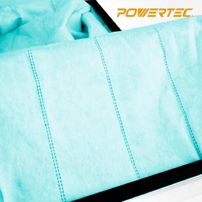 POWERTEC 1 Micron Inner Air Filters for WEN 3417 Filter Replacement, POWERTEC AF1045/AF1044, WEN 1044 1270 CFM Woodworking Air Filtration System (3415/3416/AF1270), 2PK (Color May Vary) (75019-P2)