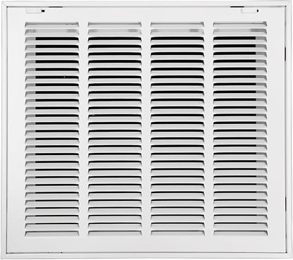 16"W x 14"H [Duct Opening Size] Steel Return Air Filter Grille - Removable Face/Door for 1 inch Filters -HVAC Vent Cover Grill - White [Outer Dimensions: 18 5/8"W X 16 5/8"H]