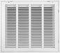 16"W x 14"H [Duct Opening Size] Steel Return Air Filter Grille - Removable Face/Door for 1 inch Filters -HVAC Vent Cover Grill - White [Outer Dimensions: 18 5/8"W X 16 5/8"H]