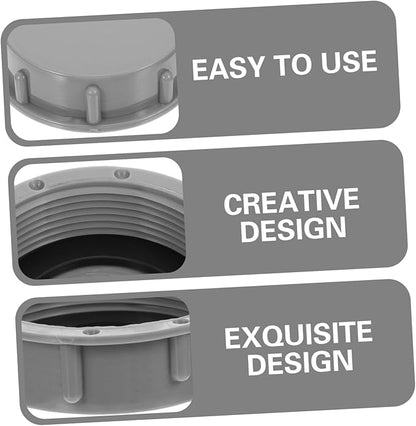 DOITOOL 6-Piece Drain Plug Caps Set 1.5 2 Waterproof Household Drainer Covers for Kitchen Bathroom Sturdy Blanking Caps for Waste Disposal