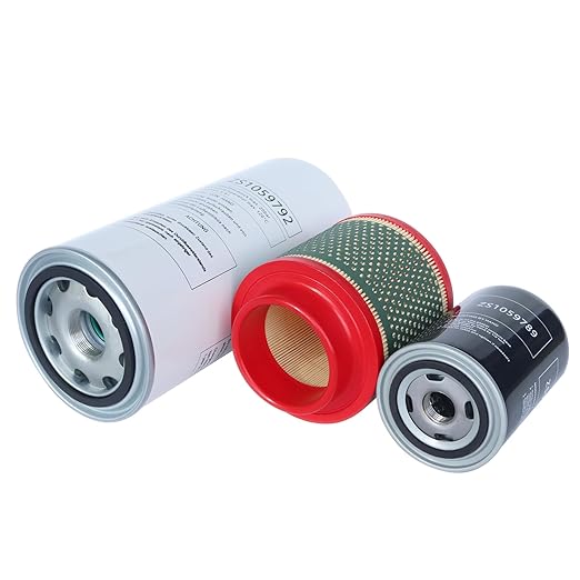 Filter Kit (ZS1059792 Air-Oil Separator + ZS1059789 Oil Filter + ZS1060579 Air Filter) Compatible with Air Compressor Replacement Part