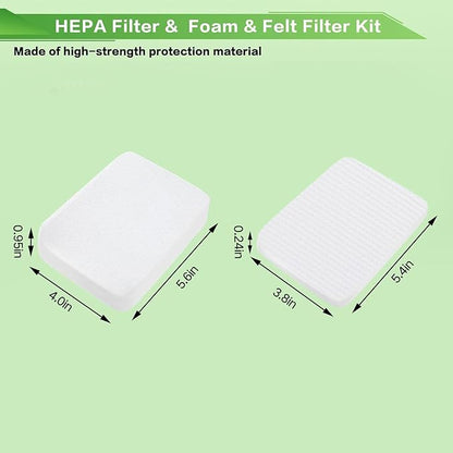 Foam Filters Replacement for Shark Pet ZU102 ZU100 ZU81 ZU75 Pet Pro ZU60 ZU62 ZU62C ZU62NP Swivel Pro ZU51 NV151 NV150 NV250 NV255 CU50WM Pet Plus NV251 NV255 Navigator Upright Vacuum, Part 1239FT60