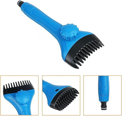Wadoy Pool & Spa Filter Cartridge Cleaner Tool, Handheld Pool Filter Cleaning Tool Removes Debris and Dirt from Spa and Hot Tub Filters(with Adapter)