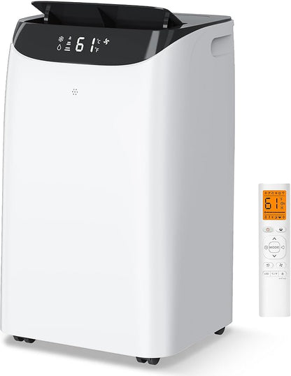 14000 BTU Portable Air Conditioners,Cooling,Fan,Dehumidification,Sleep Mode for Large Rooms up to 700 Sq.Ft,AC Unit with Remote Control,24H Timer,Installation Kits Included