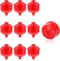 RealPlus 10pcs Disposable Spray Gun Filter Mini Air Water Filters, Whirlwind Air Line Filter High Flow Guns Filters, Only Standard 1/4" Threads for Most Spray Guns and Air Tools