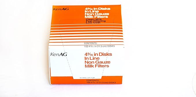 Kenag Milk Filter Disks 4-9/16" (100 disks) (1 Pack)