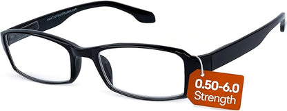 TruVision Readers Reading Glasses, Comfort Spring Hinges for Men and Women, 9501HP