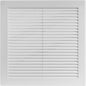 Vent Systems 8" x 8" (Opening Dimensions) White Plastic Soffit Vent Cover - Durable Flat Square Air Vent Grille with Mesh Screen - Weather Resistant Ventilation Grill, Wall & Ceiling, Indoor & Outdoor