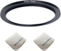 67mm Lens to 77mm Camera Lens Adapter 67mm to 77mm Step Up Ring Adapter Ring for All Brands of UV ND CPL, with Premium Lens Wiping Cloth 2 Pack (67mm-77mm)
