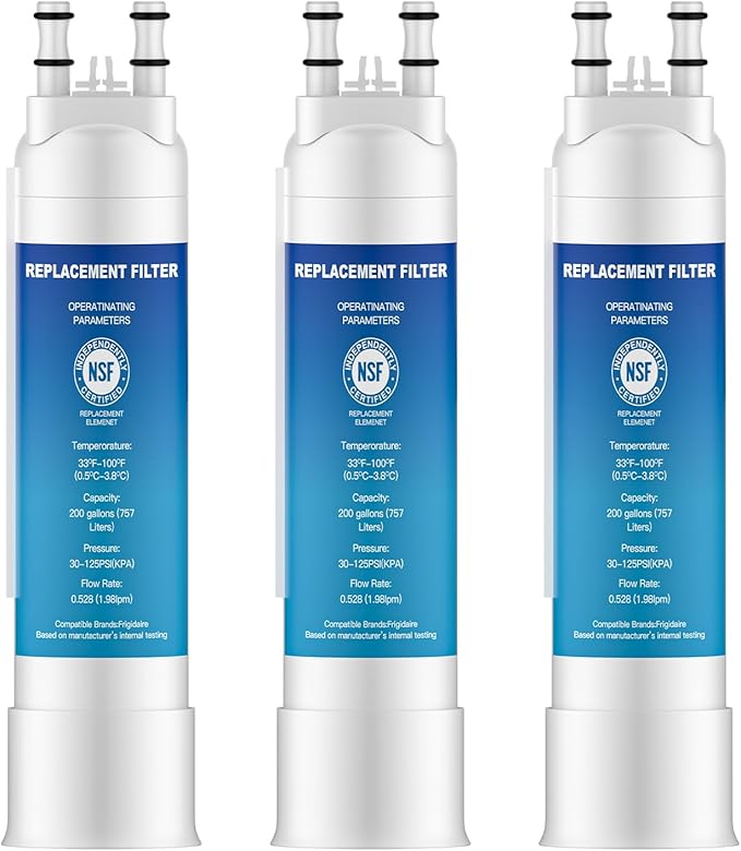 FPPWFU01 Water Filter Replacement for Frigidaire,Compatible with Frigidaire PurePour PWF-1,EPPWF01 PureAdvantage PWF-1 Water Filter (3 Pack)