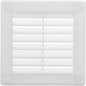 Vent Systems 4'' x 4'' Inch White Soffit Vent Cover - Pack of 100 - Flat Square Air Vent Louver - Grille Cover - Built-in Insect Screen - HVAC Vents for Bathroom, Home Office, Kitchen 4x4 Inch