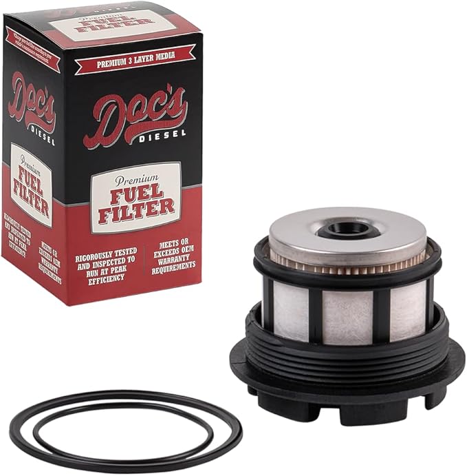 Doc's Diesel Fuel Filter DCS8629OE | Compatible with Ford 7.3L Super Duty F250, F350, F450, F550 1999-2003 | Replaces FD4596