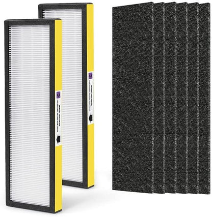 Filter C FLT5000 Filter Compatible with Germ-Guardian True Hepa Filter Air Puri-fier AC5250PT AC5000E AC5300B AC5350W, 2 HEPA and 6 Pre-Filter