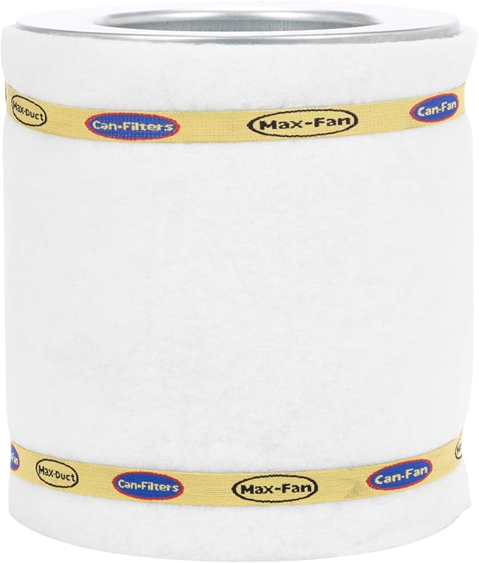 Can Filter 358621 Original 33 Carbon Air Filter Without Flange, 200 CFM, 1 Count (Pack of 1), Silver/White