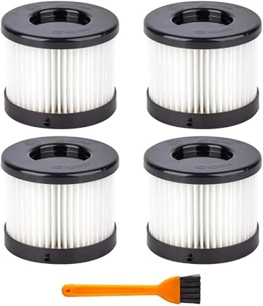 Vacuum Dry Filter 4Pack 49-90-0160,Compatible For Milwaukee，49-90-0160 0882-20 M18 Compact Vacuum With 1 Cleaning Brush