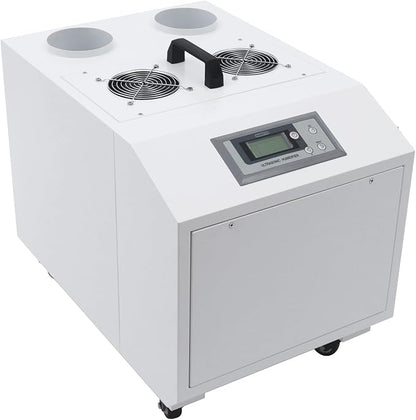 Ultrasonic Industrial Humidifier, 1200W 110V 15kg/h Agricultural Air Humidifier Sprayer Automatic Mist Cooling Machine Cool Mist Humidifiers w/Water Filter for Greenhouses Supermarkets Warehouses