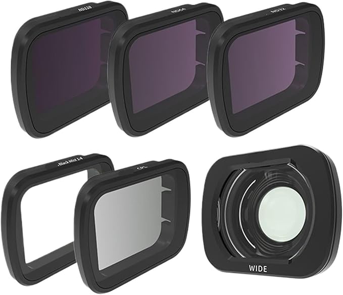 Compatible for DJI Flip - Lens Wide-Angle Filter Set (CPL, Night, ND32/64/128, 1/4 Black Mist, Waterproof)(D)