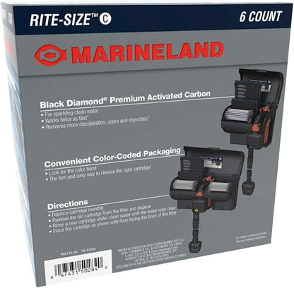 MarineLand Rite Size Aquarium Filter Cartridge Bundles (Rite Size C 12pk)