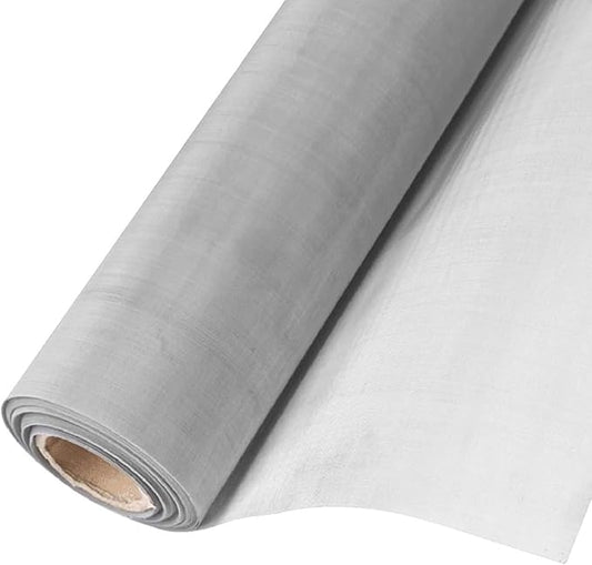 100 Mesh Stainless Steel Woven Wire, 0.18mm Fine Hole Screen Roll, Rust-Resistant Metal Mesh, for Ventilation Filters, Kitchen Cabinets, Garden Protection, Insect Screens