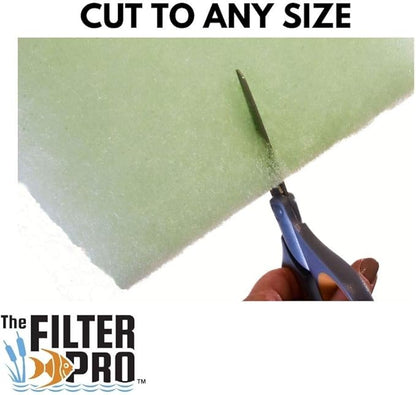 Lime Green Fine Filter Media, 1" Thick, 18" x 56" Roll, Perfect for Aquariums, Ponds or Water Gardens, Made in USA