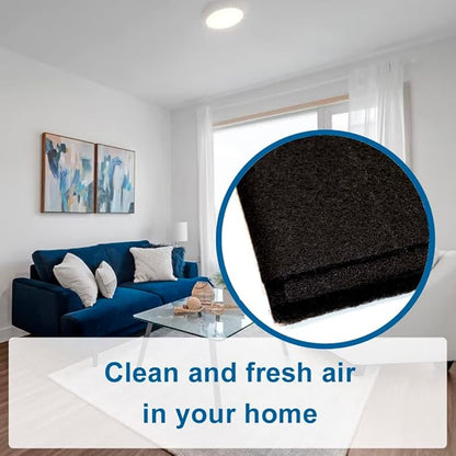 HQRP 1x Activated Carbon Filter Pad Cut To Fit Air Filter Roll for Improved Filtration - Universal Carbon Sheet for Air Purifier, Furnace, AC, Range Hood, 3D Printer, and Odor/VOC Control