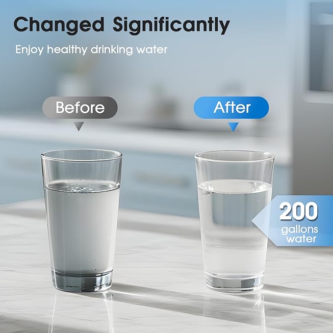 EDR4RXD1 UKF8001 Water Filter Replacement for Everydrop Filter 4,Whirlpool WRF555SDFZ WRF555SDFZ00 WRF555SDFZ08 WRF555SDFZ09 WRF535SWHZ04 WRX735SDHZ00 WRX735SDHZ03 WRX735SDBM02 WRX735SDBM03 and Maytag
