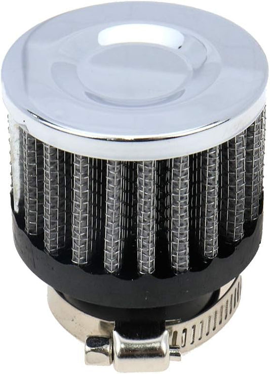 25mm Inlet Motorcycle Air Filter Replacement Cylindrical Intake Mesh Filter Accessory