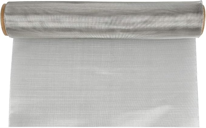 Stainless Steel Woven Wire Mesh, 304 Steel Wire Cloth, 100 Mesh High-Density Filter Screen, Rodent-Proof Insect Mesh, Tear-Resistant Metal Grid for Airbricks, Garden