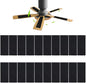 20 Pcs Ceiling Fan Filters for Blades, Fan Air Purifier Pads with Activated Coconut Shell Carbon, Universal Easy Stick Ceiling Fans Filter Fit for Common Household Office Contaminants