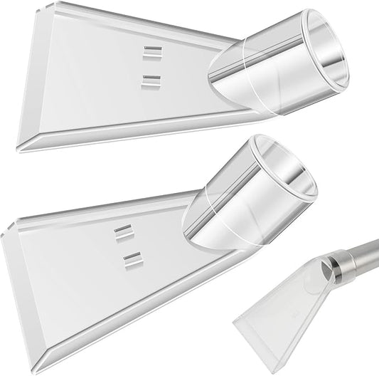 2Pcs Carpet Vac Extractor Attachment Tool, Portable Vacuum Cleaner Brush Head Extraction Nozzle, Shatter Proof Sofa Carpet Cleaning Nozzle, Transparent Vacuum Cleaner Parts for Cars Carpets Mobiles