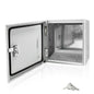 Electrical Box 12 x 12 x 6 Inch Indoor Outdoor Electrical Enclosure Box Steel Junction Box Wall Mounted Universal Electrical Project Box with Safety Locks and Mounting Plates