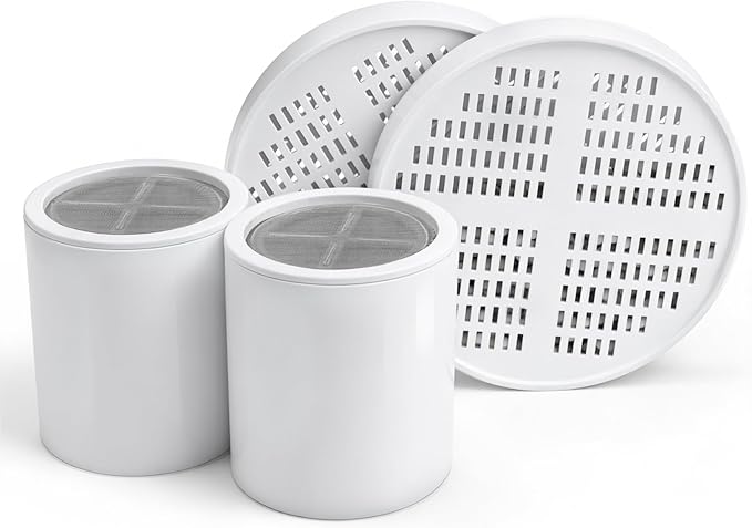 Shower Filter Replacement Cartridge Compatible with AquaHomeGroup, Vitamin C E & A Cartridges& 20-Stage Cartridges，Purified Water & Gentle Care（2Pack）