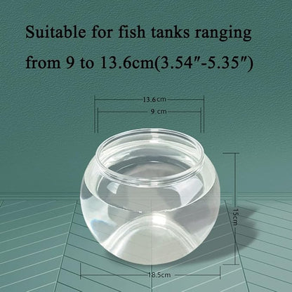 Circular Fish Tank Filter, Aquarium Hang on Filter, Small Fish Tank with Biochemical Sponge, Suitable for a Circular Tank with a Diameter of 3.54″ - 5.35″