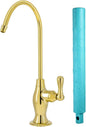 Metpure Non-airgap NSF Certified RO Faucet Reverse Osmosis Drinking Water Filtration System Water Dispenser Spout (Bright Gold). Vase Style with Faucet Wrench.