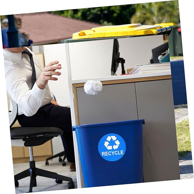 8pcs Trash Can Bathroom Labels Waste Sorting Stickers Garbage Classification Decals for Bedroom