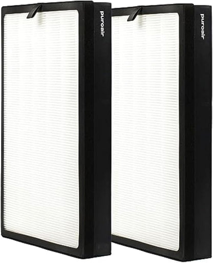 PuroAir 400 Replacement Filter - HEPA Filters up to 99.9% of Smoke, Pollen, Dust and Common Household Pollutants - HEPA Air Filter Replacement for PuroAir 400 Air Purifier (2 Pack)