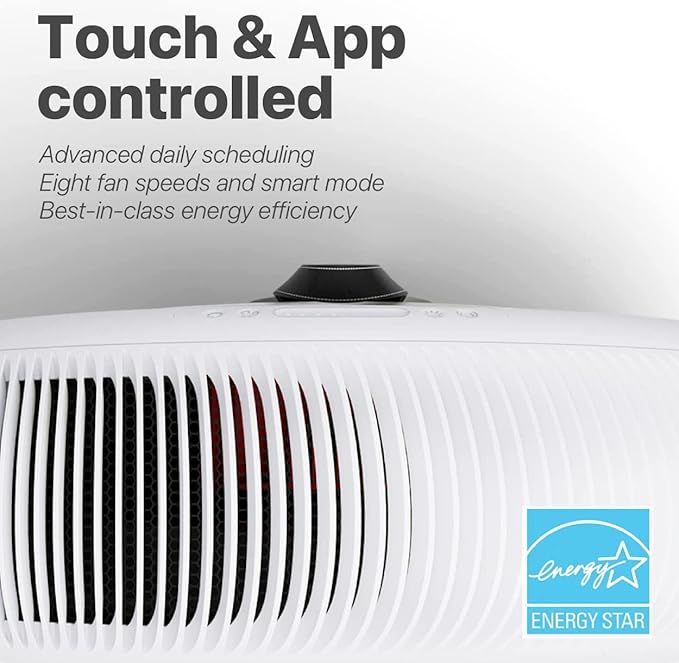 IQAir Atem X Smart Air Purifier for Large Rooms up to 1650 sq. ft., WiFi App Control, HyperHEPA Filters Wildfire Smoke, Viruses, Bacteria, Allergies, Asthma Triggers, Mold, Made in Germany