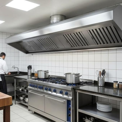 Soro Essentials- 16" W x 20" H Stainless Steel Commercial Kitchen Hood Filter with Handles- Hood Filters Range Hood Filter Range Hood Baffle Grease Filter for Restaurant Kitchen Exhaust Hoods