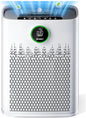 Air Purifiers for Home Large Room, Cover Up to 2400 Ft² with True HEPA Filter, Smart Mode, PM2.5 Air Quality Display, 22dB Sleep Mode, Aromatherapy with 2X-Purification & 360°Air Outlet, HAP603, White