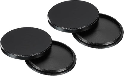 PATIKIL 40.5mm Lens Cap, 2 Pack Camera Lens Cap Cover Universal Front Metal Lens Filter Stacks Cap Protective Case for 40.5mm Camera Circular Polarizing Fader ND Filter, Black