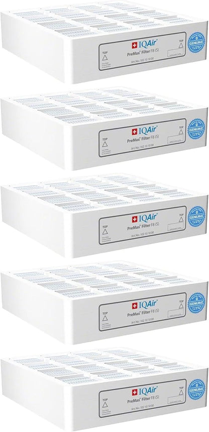 IQAir PreMax Prefilter 5 Pack - Genuine Replacement Air Filter HealthPro Series - Controls Coarse and Fine Particles - Dust, Mold Spores, and Powder - Swiss Made Filters for Air Purifiers