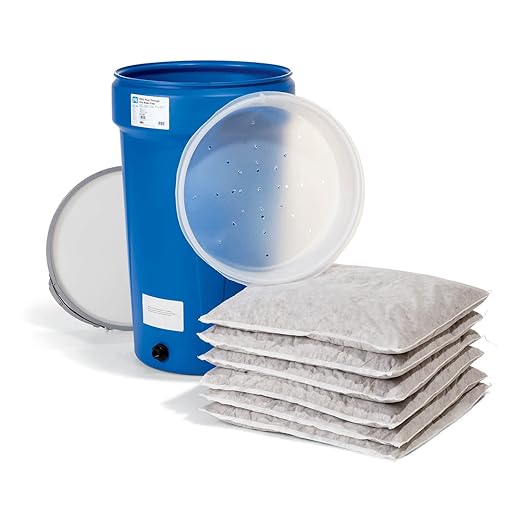 PIG Pour-Through Oily Water Filter | Easily Separate Oil from Water | Absorbency up to 33 gallons | ext. Dia. 24" x 39" H | PM50254