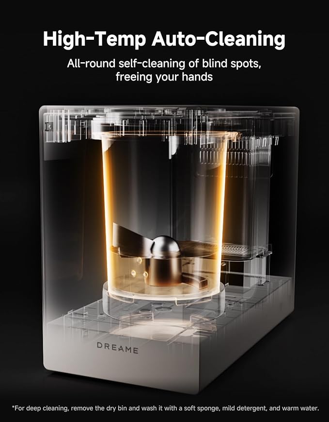 Dreame Electric Composter for Kitchen, Smart Control High-Temp Auto-Cleaning, Odorless, Trion Triple-Blade System, Washable Carbon Filter, 27dB Quiet, Safety Lock, 2.5L Capacity Compact Design