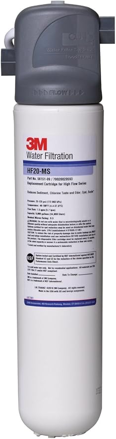 3M High Flow Series System BREW120-MS, 5616001, For Brewed Coffee and Hot Tea, Valve-in-Head Design