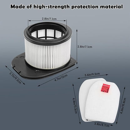 VIEWALL Filter Replacement for Shark Stratos IZ540H, IZ562H, IZ840H, IZ862H, UZ565H, UZ865H, IZ560H, UZ815H Cordless Vacuum, Part XFFKIZ700 & XPSMFIZ700, 2 HEPA 4 Foam Felt Filter