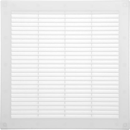 Vent Systems 10" x 10" Inch (Opening Dimensions) - Pack of 50 - Plastic White Soffit Vent Cover - Flat Square Air Vent Grille - Air Vent Deflector - HVAC 12" x 12" Inch (Overall Dimensions)